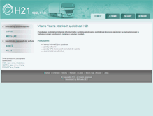Tablet Screenshot of h21.sk